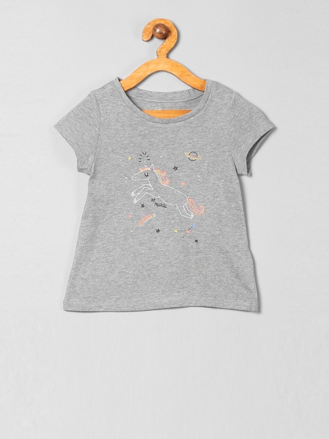 GAP Girls Grey Graphic T-Shirt