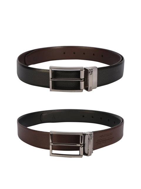 Van Heusen Men Black Reversible Solid Belt
