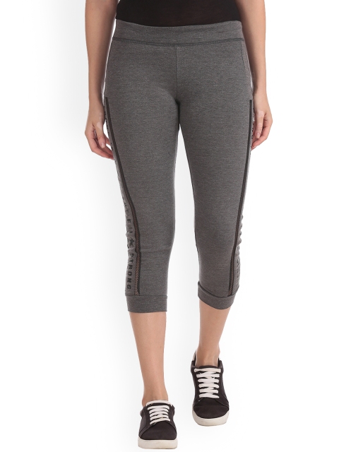 Ed Hardy Women Grey Track Pants