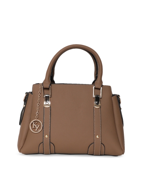 Kazo Brown Solid Handheld Bag