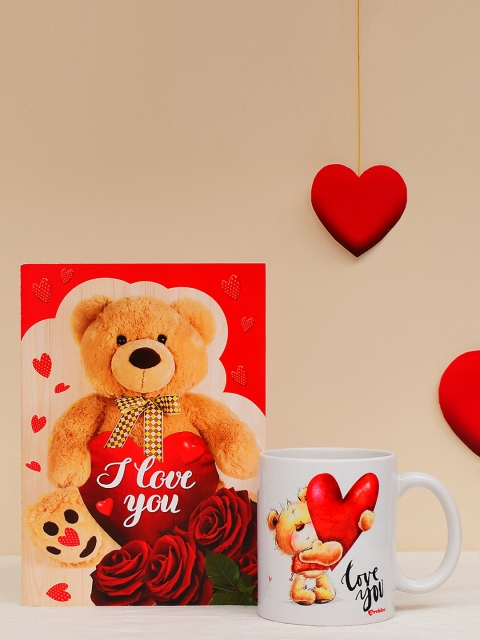 Archies Love Gifts Multicoloured Printed Ceramic Set, Multi