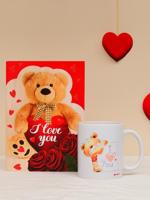 Archies Love Gifts Multicoloured Printed Ceramic Set, Multi