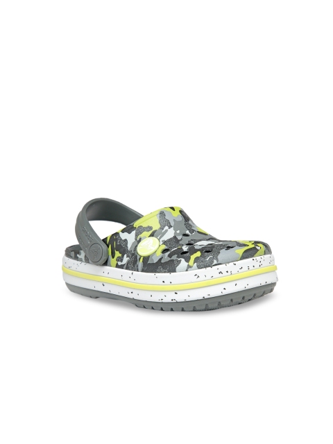 Crocs Boys Grey Printed Clogs