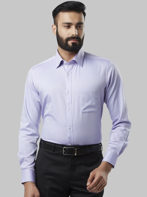 Raymond Men Violet Regular Fit Solid Formal Shirt