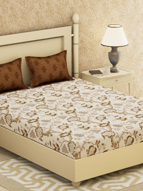 Boutique Living India Brown Ethnic Motifs Flat 210 TC Cotton 1 King Bedsheet with 2 Pillow Covers
Boutique Living India Brown Ethnic Motifs Flat 210 TC Cotton 1 King Bedsheet with 2 Pillow Covers