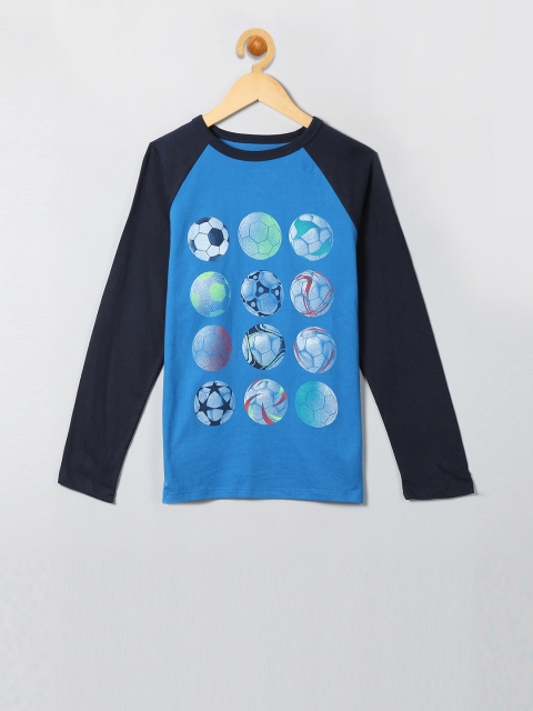 GAP Boys Blue Printed T-shirt