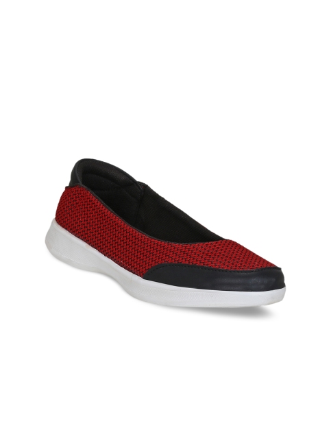 Get Glamr Women Red Slip-On Sneakers