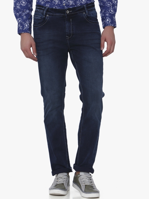 Mufti Men Blue Slim Fit Mid-Rise Clean Look Stretchable Jeans