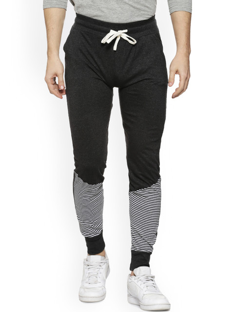 Campus Sutra Men Charcoal Grey Striped Joggers
Campus Sutra Men Charcoal Grey Striped Joggers