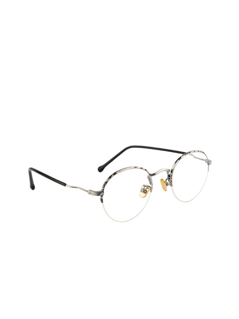 Clark N Palmer Unisex Silver-Toned & Black Striped Half Rim Oval Frames CNP-M60082-C11
Clark N Palmer Unisex Silver-Toned & Black Striped Half Rim Oval Frames CNP-M60082-C11