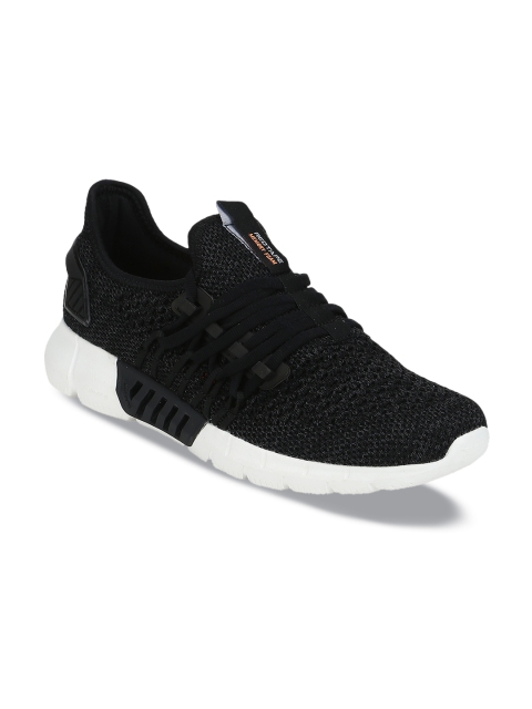Red Tape Men Black Walking Shoes