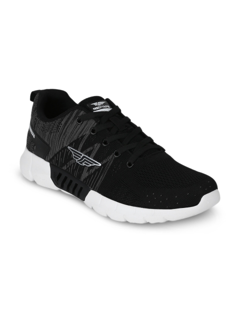 Red Tape Men Black Walking Shoes