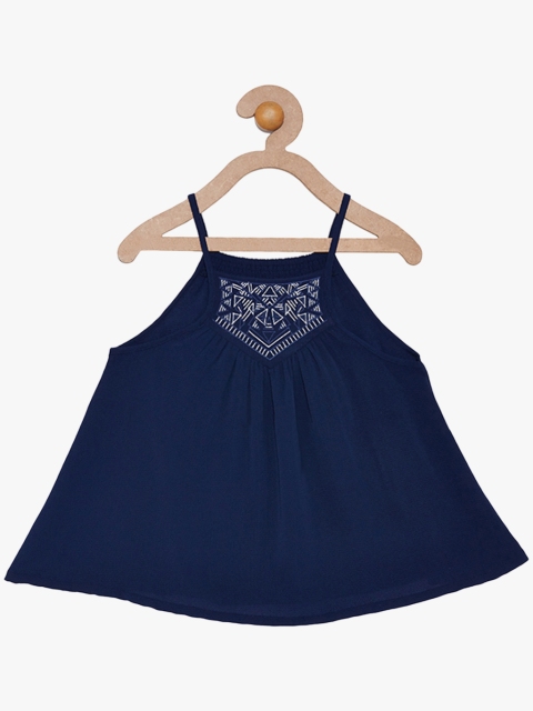 Navy Blue Party Top