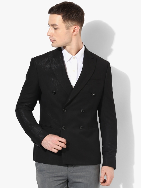 Black Solid Blazer