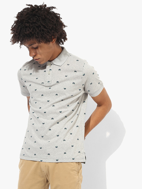 Aeropostale Men Grey Melange Printed Polo Collar T-shirt
Aeropostale Men Grey Melange Printed Polo Collar T-shirt