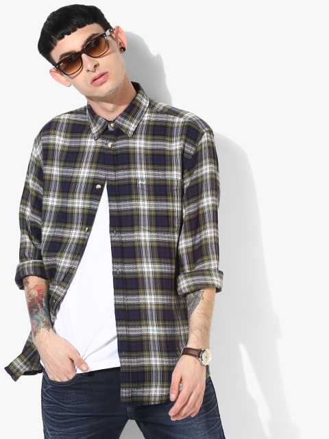 Multicoloured Checked Regular Fit Casual Shirt, Multi
