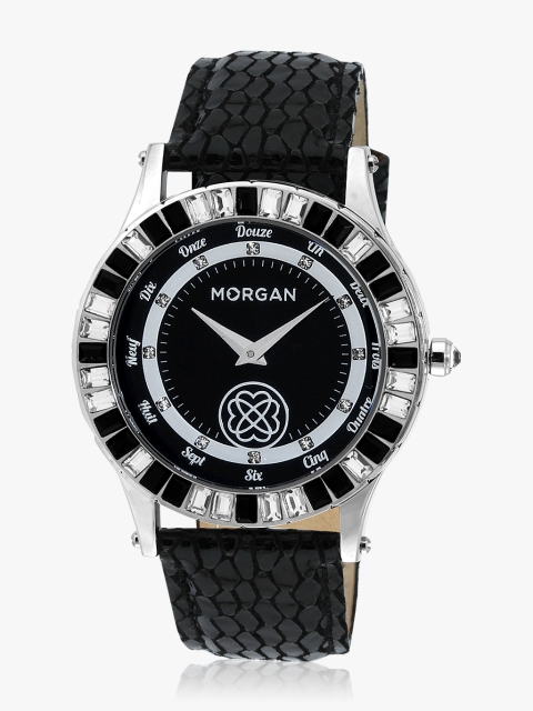 Morgan Women Black Analogue Watch M1174B