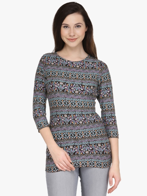 Multicoloured Printed T Shirt, Multi