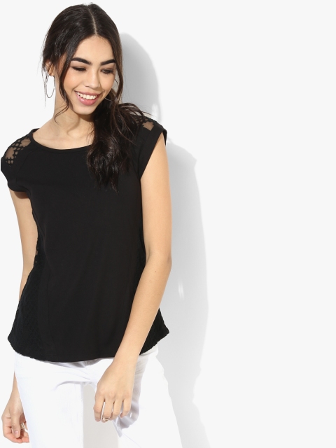 Black Solid Blouse
