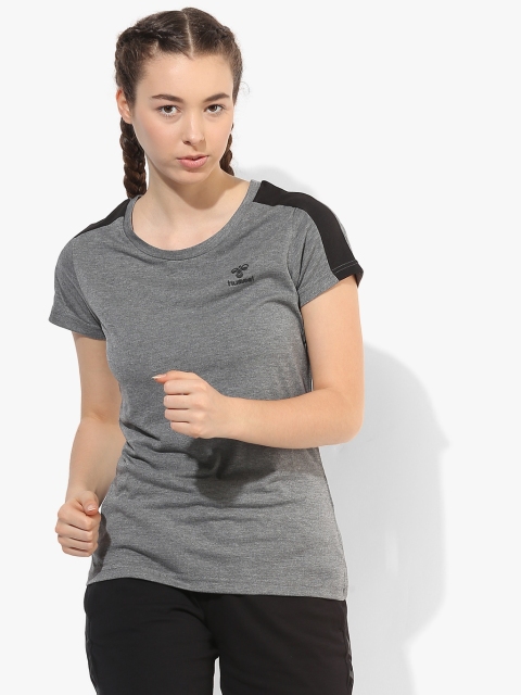 Taruna Milange Round Neck T-Shirt, Grey