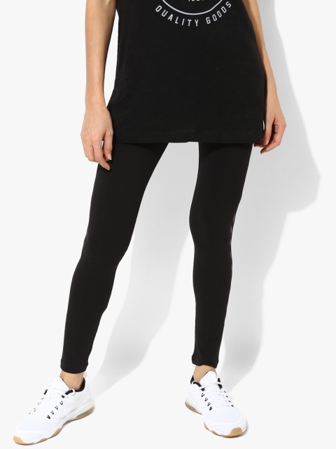 Black Printed Tights