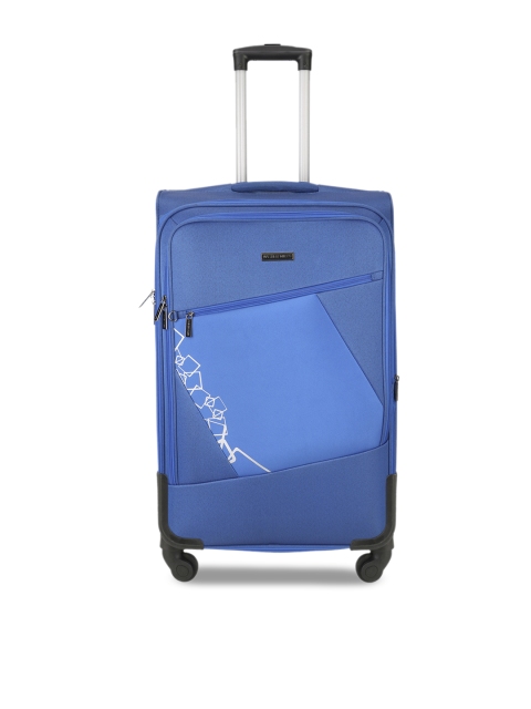 Nasher Miles Unisex Blue Medium Trolley Bags
