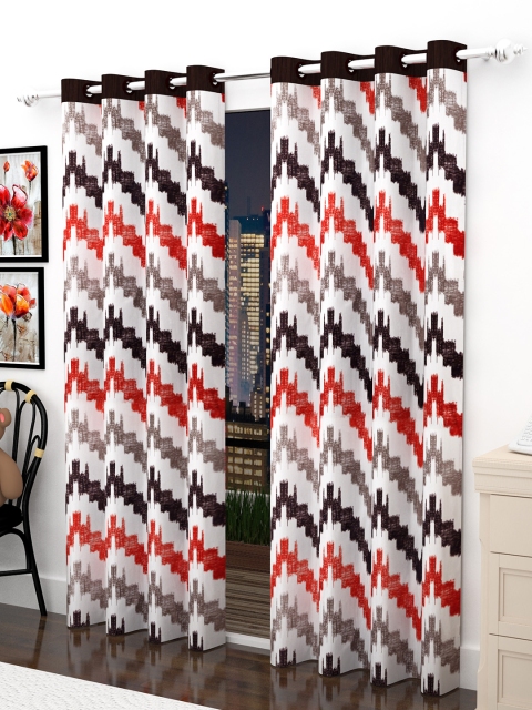 Story@home Set Of 2 White & Red Single Topaz Premium Collection Polyester Door Curtains
Story@home Set Of 2 White & Red Single Topaz Premium Collection Polyester Door Curtains