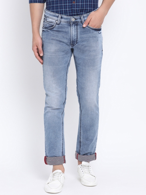 Richlook Men Blue Slim Fit Mid-Rise Clean Look Jeans