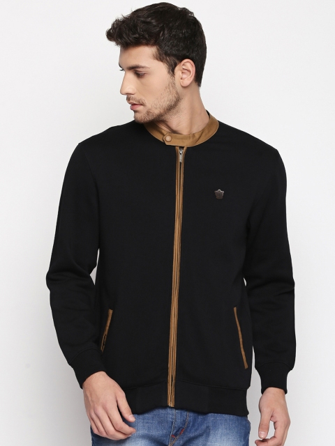 BYFORD by Pantaloons Men Black Solid Sweatshirt