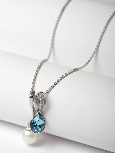 AVANT-GARDE PARIS Silver-Toned & Blue Stone-Studded Pendant Austrian Swarovski Element
AVANT-GARDE PARIS Silver-Toned & Blue Stone-Studded Pendant Austrian Swarovski Element