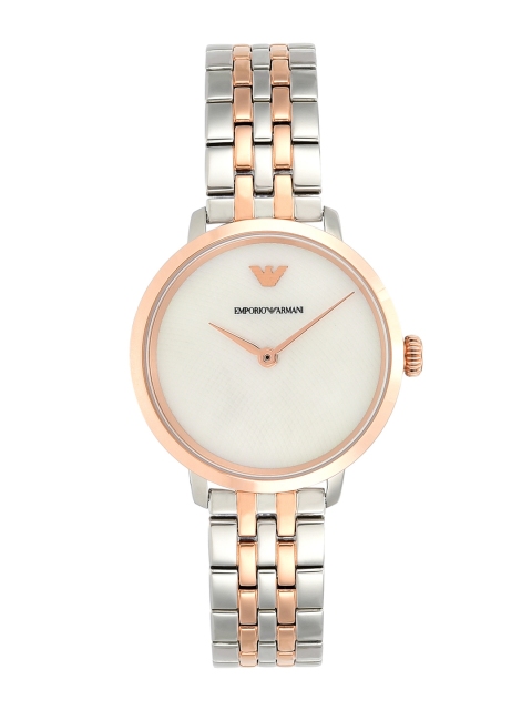 Emporio Armani Women Silver-Toned Analogue Watch