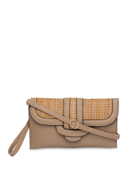 Satchel Bags Olive Green & Olive Green Textured Sling Bag