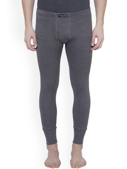 BODYCARE INSIDER Men Charcoal Grey Solid Thermal Bottoms