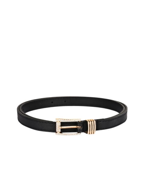 BuckleUp Women Black Solid Belt