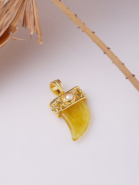 Dare by Voylla Men Gold-Plated Handcrafted Pendant