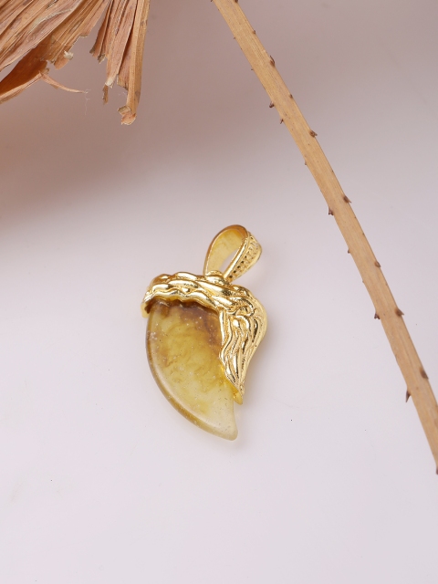 Dare by Voylla Men Gold-Plated Handcrafted Pendant