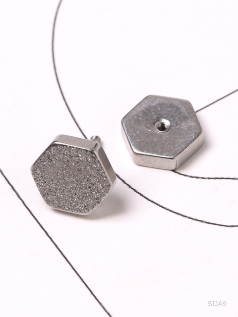 Dare by Voylla Men Silver-Plated Geometric Studs