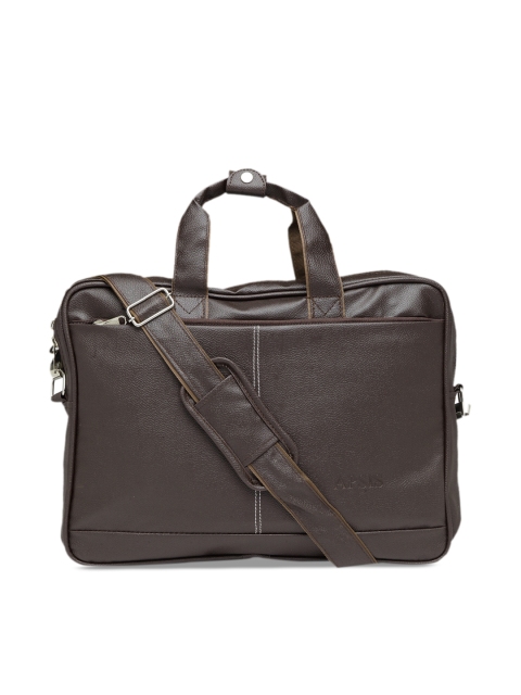 Apsis Unisex Brown Solid Laptop Bag