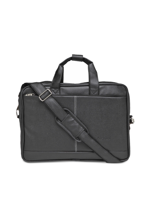 Apsis Unisex Black Solid Laptop Bag