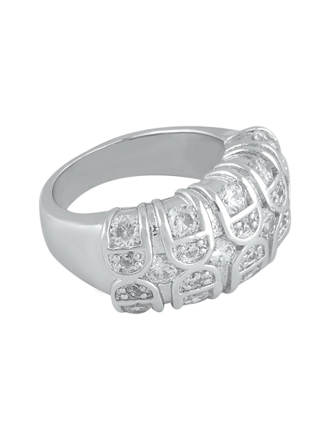 shaze Women Silver-Plated Finger Ring