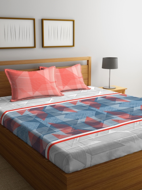 Portico New York Orange & Blue Floral Flat 210 TC Cotton 1 King Bedsheet with 2 Pillow Covers
Portico New York Orange & Blue Floral Flat 210 TC Cotton 1 King Bedsheet with 2 Pillow Covers