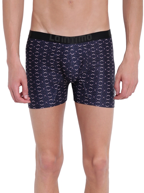 La Intimo Men Navy Printed Trunks LITR003ZI0, Navy blue