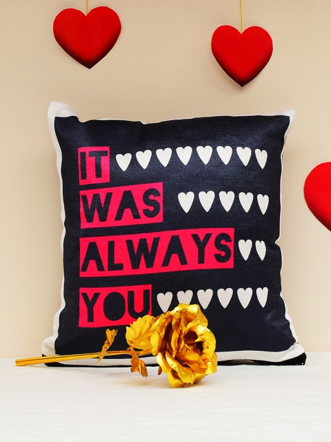 Archies Love Gifts Pack Of 2 black 1st Valentines Day Special Cushion & 24K Golden Rose
Archies Love Gifts Pack Of 2 black 1st Valentines Day Special Cushion & 24K Golden Rose