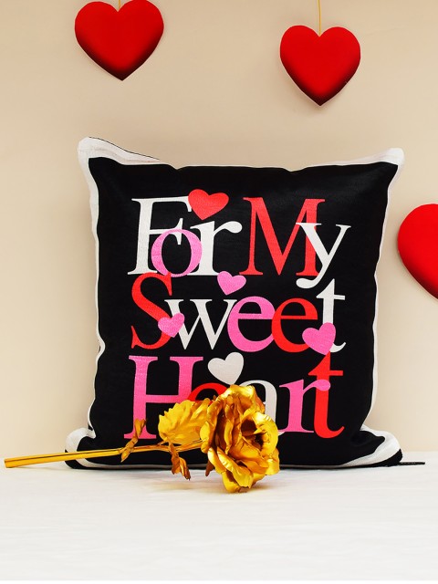 Archies Love Gifts black 1st Valentines Day Special Cushion (30x30) & 24K Golden Rose- Pack of 2
Archies Love Gifts black 1st Valentines Day Special Cushion (30x30) & 24K Golden Rose- Pack of 2