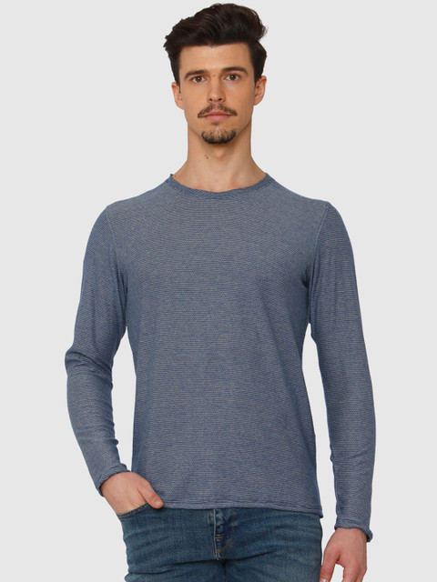 SELECTED Men Blue Self Design Round Neck T-shirt
SELECTED Men Blue Self Design Round Neck T-shirt