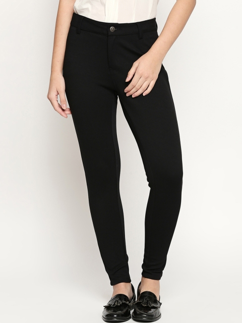 Honey by Pantaloons Women Black Solid Slim-Fit Jeggings