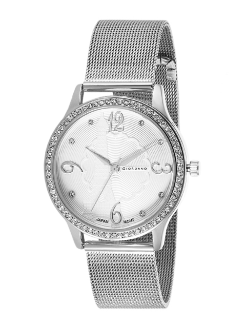 GIORDANO Women Silver-Toned Analogue Watch C2150
