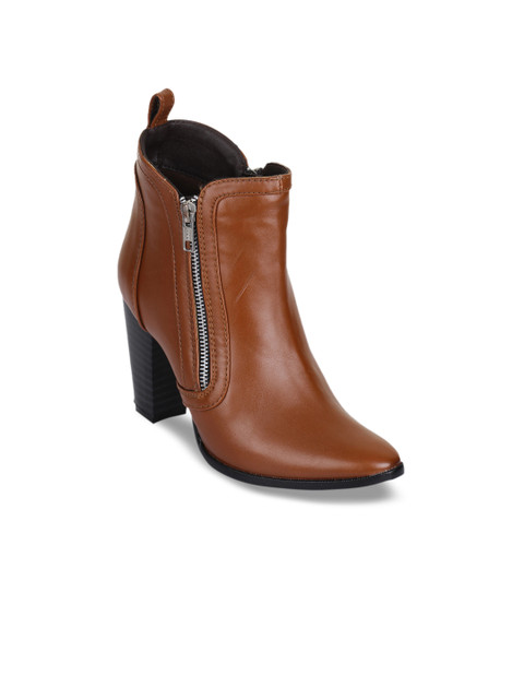 Bruno Manetti Women Tan Solid Heeled Boots
Bruno Manetti Women Tan Solid Heeled Boots