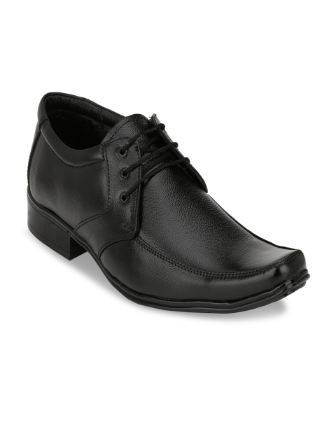 Eego Italy Men Black Solid Formal Derbys