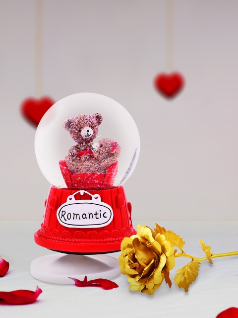 Archies Multicoloured Combo of Love Figurine & Rose, Multi